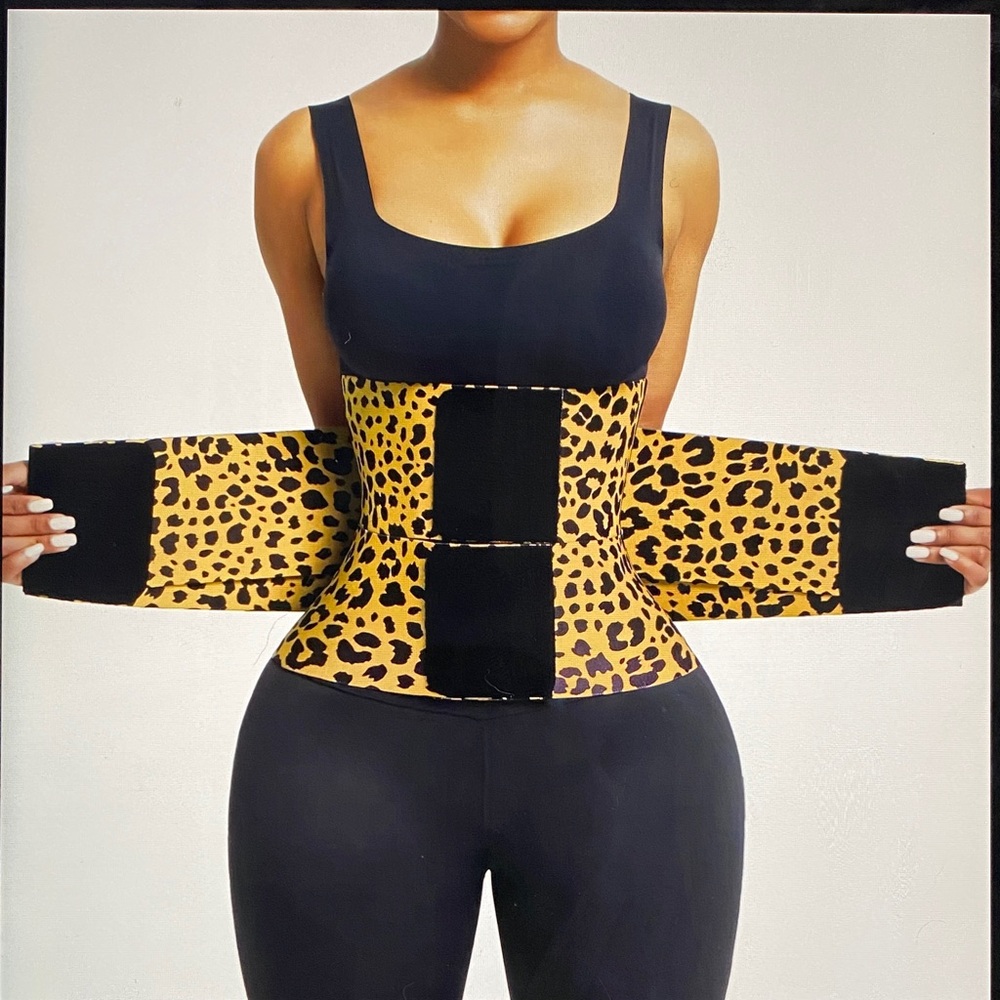 Feelingirl Belt Waist Cincher Ab Belt Tummy Control Body Shaper with Triple Wrap